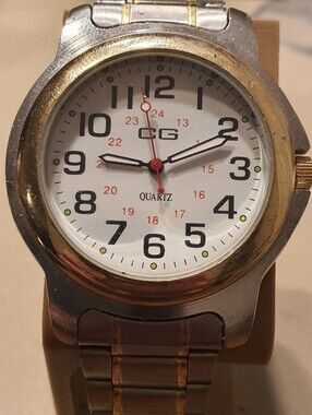 10/$20 CG Quartz Silver/Goldtone Stainless Steel Men's Watch